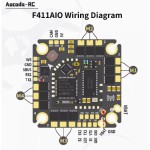 Wholesale Aocoda-RC F411AIO F4 Flight Control 45A Current 25.5 Flight Control Electronic Control Integrated Flight Model
